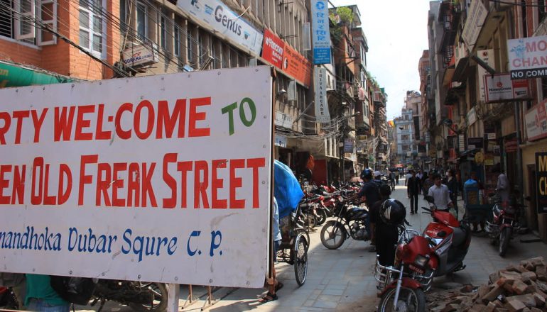 Freak Streets in Kathmandu